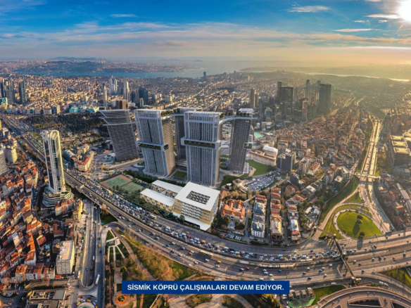 Taşyapı Şişli exterior project visualisation (general daytime area)