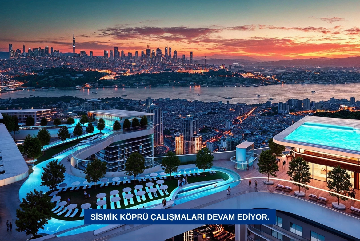 Taşyapı Şişli exterior project visualisation (rooftop terrace 3)