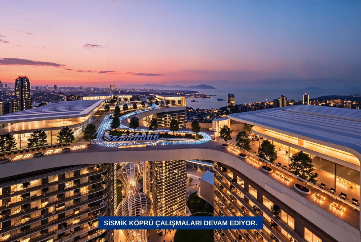 Taşyapı Şişli exterior project visualisation (rooftop terrace 4)