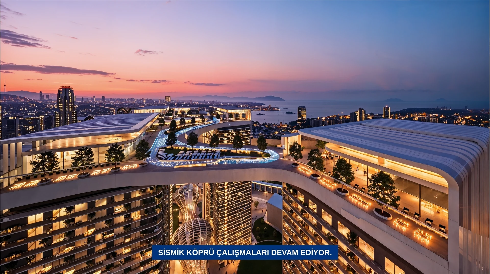Taşyapı Şişli exterior project visualisation (rooftop terrace 4)