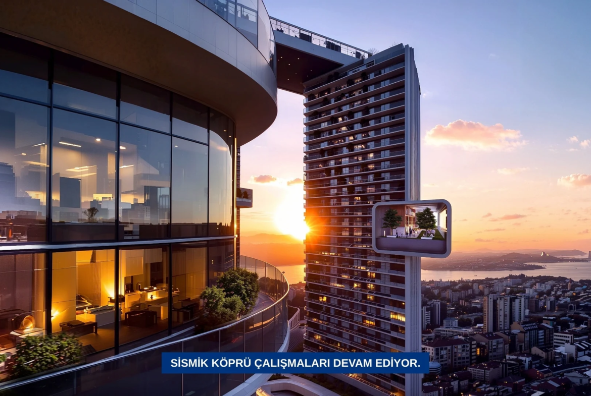 Taşyapı Şişli exterior project visualisation (sunrise area)