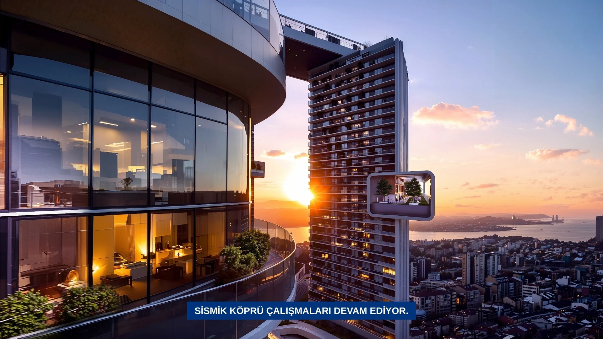 Taşyapı Şişli exterior project visualisation (sunrise area)